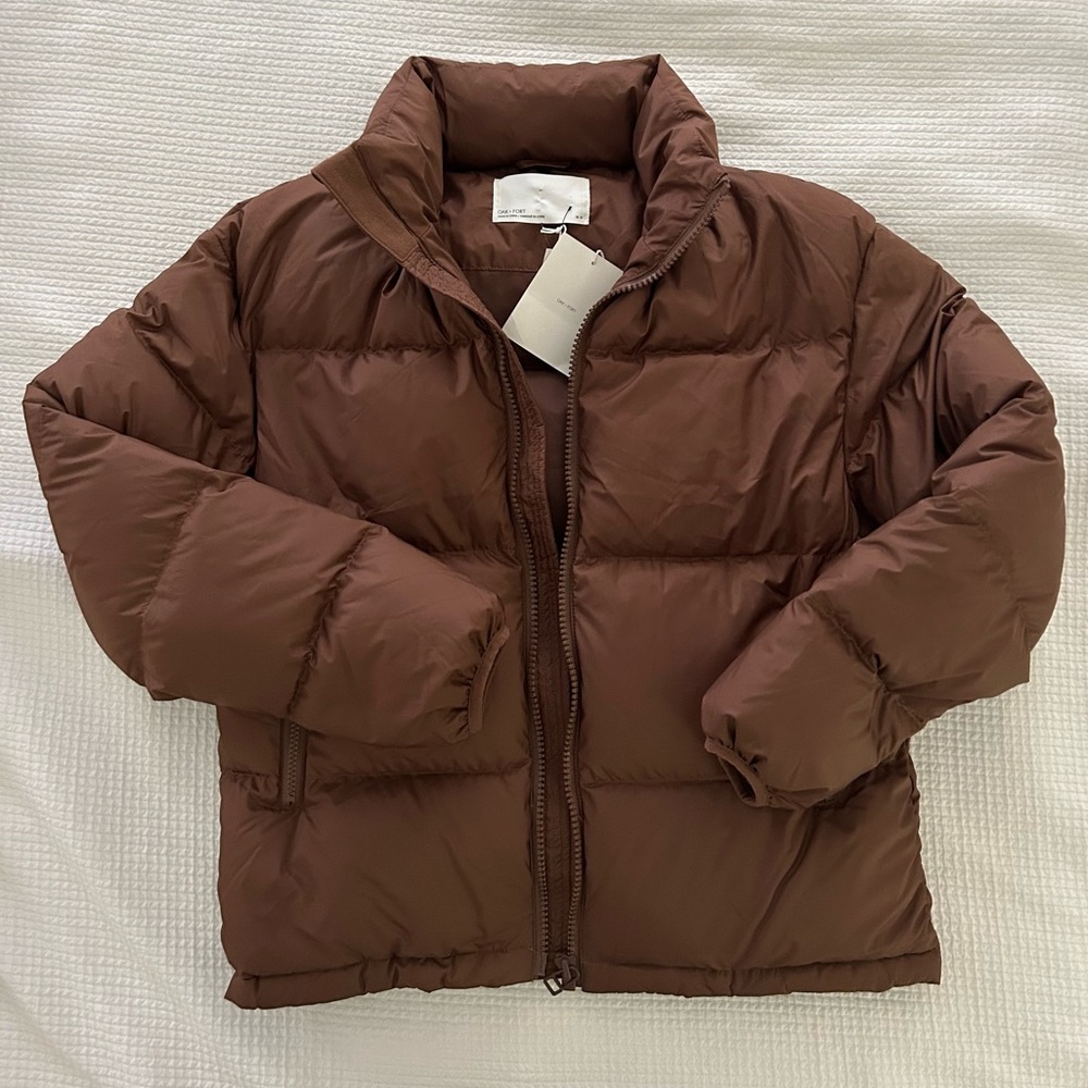Oak + Fort Air puffer in fudge